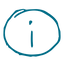 graphic of the letter i to represent instagram